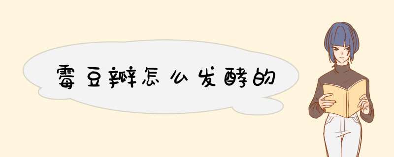 霉豆瓣怎么发酵的,第1张