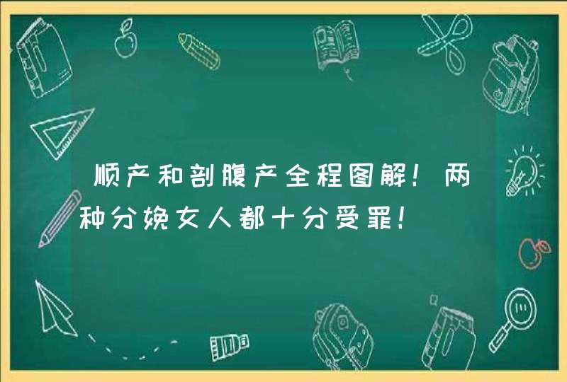 顺产和剖腹产全程图解！两种分娩女人都十分受罪！,第1张