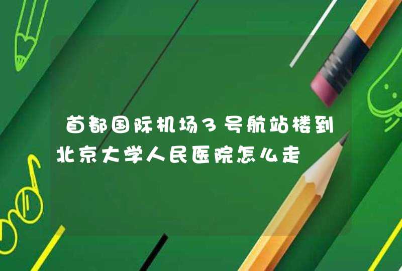 首都国际机场3号航站楼到北京大学人民医院怎么走,第1张