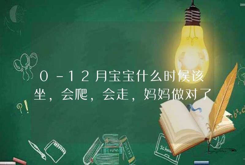 0-12月宝宝什么时候该坐，会爬，会走，妈妈做对了么？,第1张