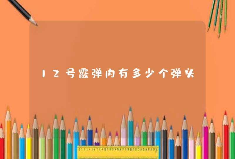 12号霰弹内有多少个弹头,第1张