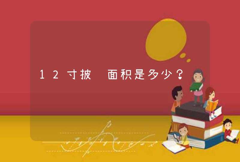 12寸披萨面积是多少？,第1张