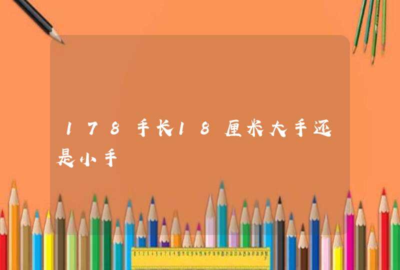 178手长18厘米大手还是小手,第1张