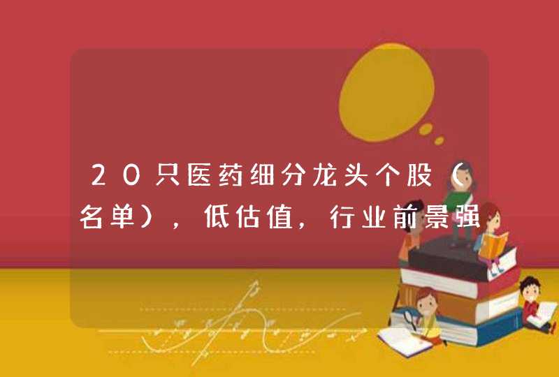 20只医药细分龙头个股（名单），低估值，行业前景强,第1张