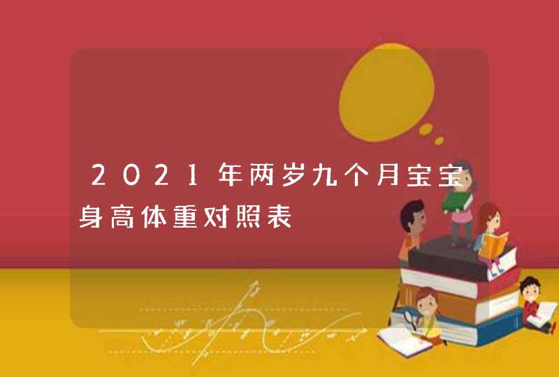 2021年两岁九个月宝宝身高体重对照表,第1张