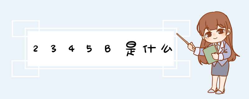 2345B是什么,第1张
