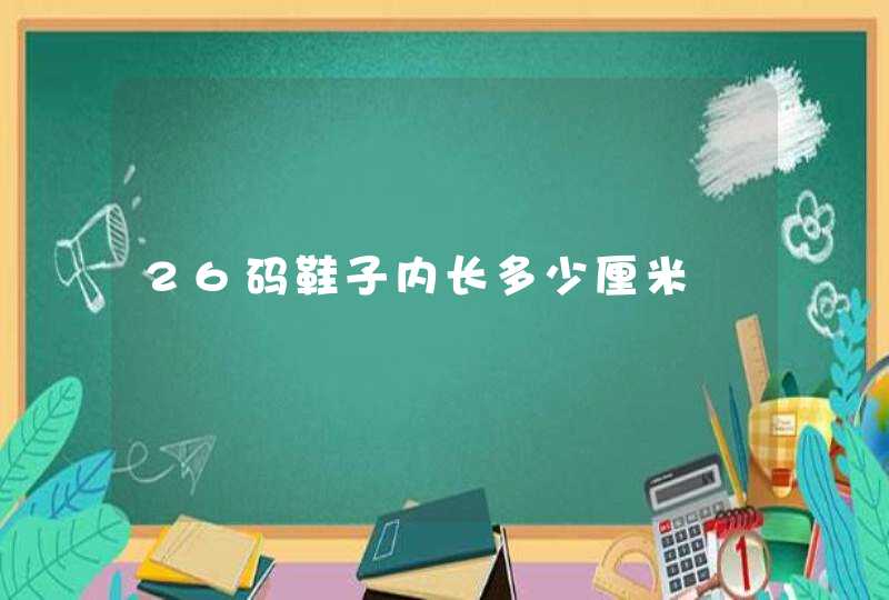 26码鞋子内长多少厘米,第1张