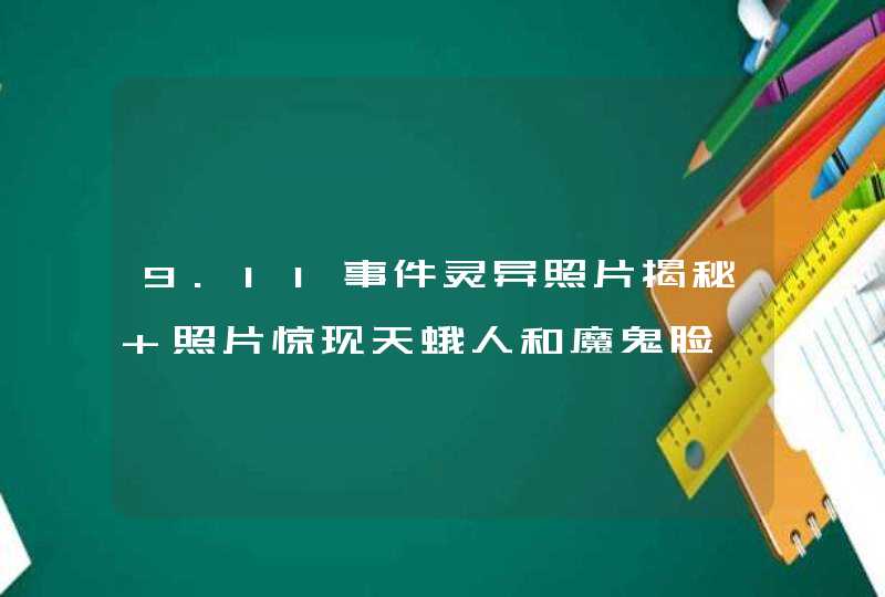 9.11事件灵异照片揭秘 照片惊现天蛾人和魔鬼脸,第1张