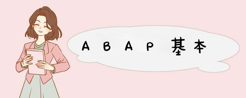 ABAP基本,第1张