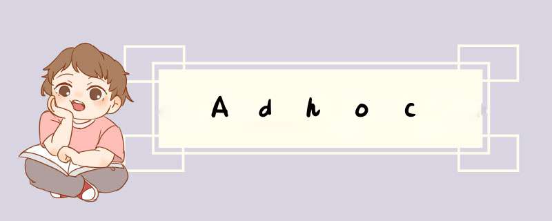 Adhoc,第1张