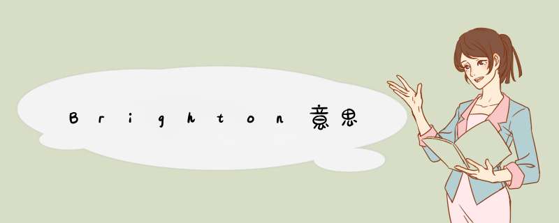 Brighton意思,第1张