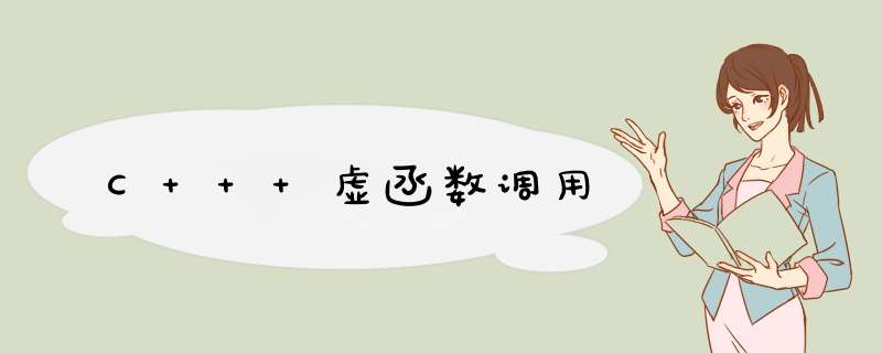 C++ 虚函数调用,第1张