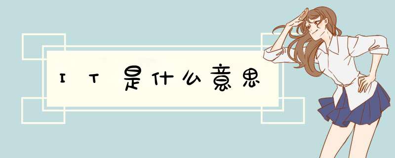 IT是什么意思,第1张