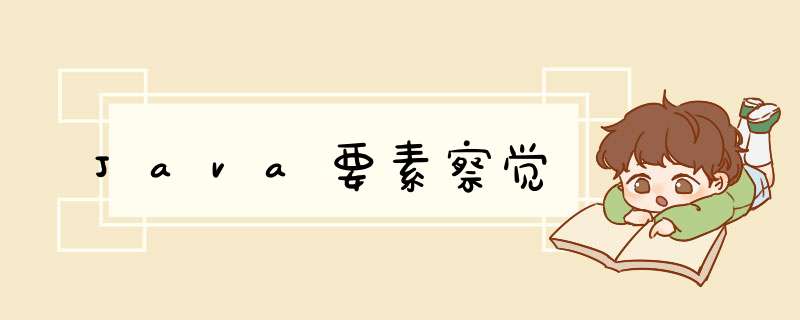Java要素察觉,第1张