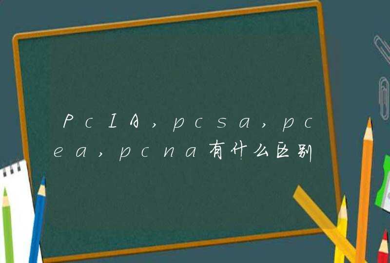 PcIA,pcsa,pcea,pcna有什么区别,第1张