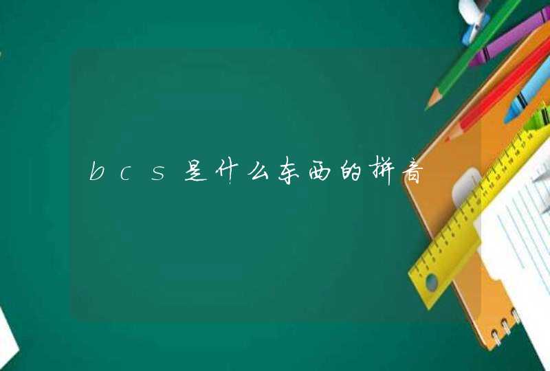 bcs是什么东西的拼音,第1张