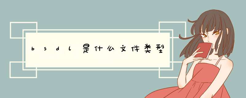 bsdl是什么文件类型,第1张