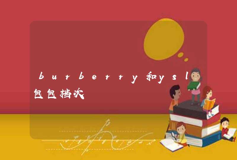 burberry和ysl包包档次,第1张