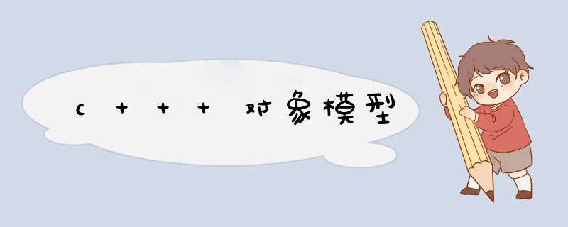 c++ 对象模型,第1张