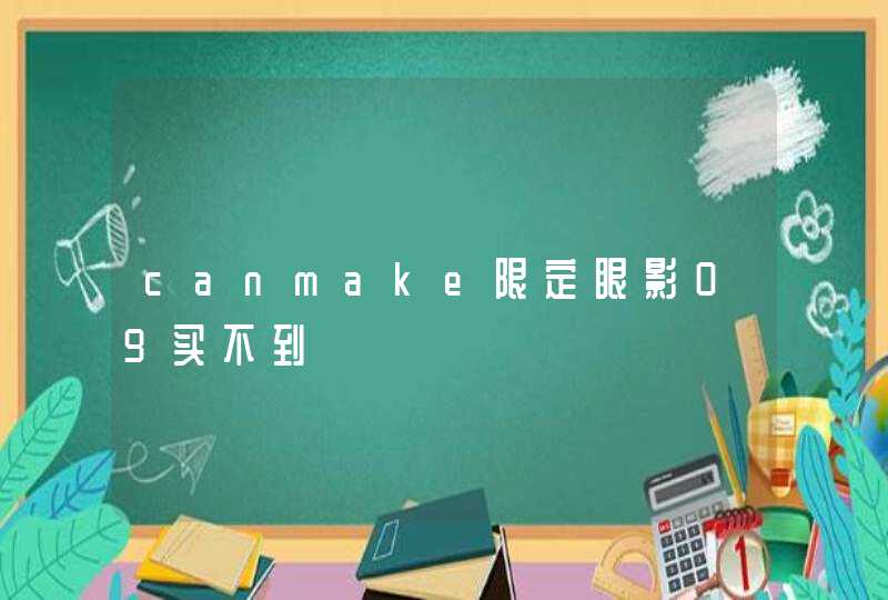 canmake限定眼影09买不到,第1张