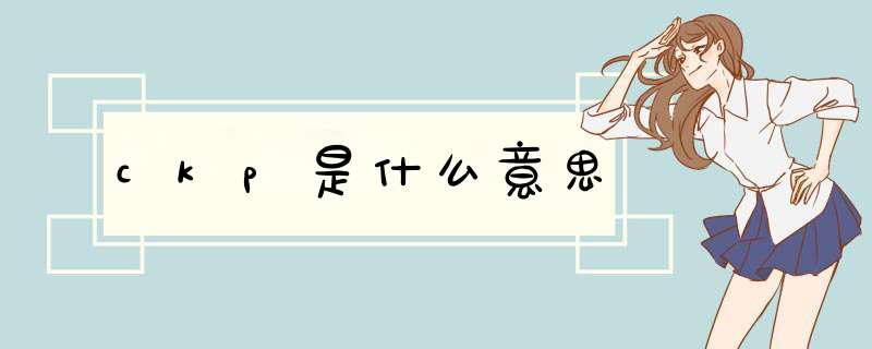 ckp是什么意思,第1张