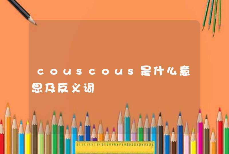 couscous是什么意思及反义词,第1张