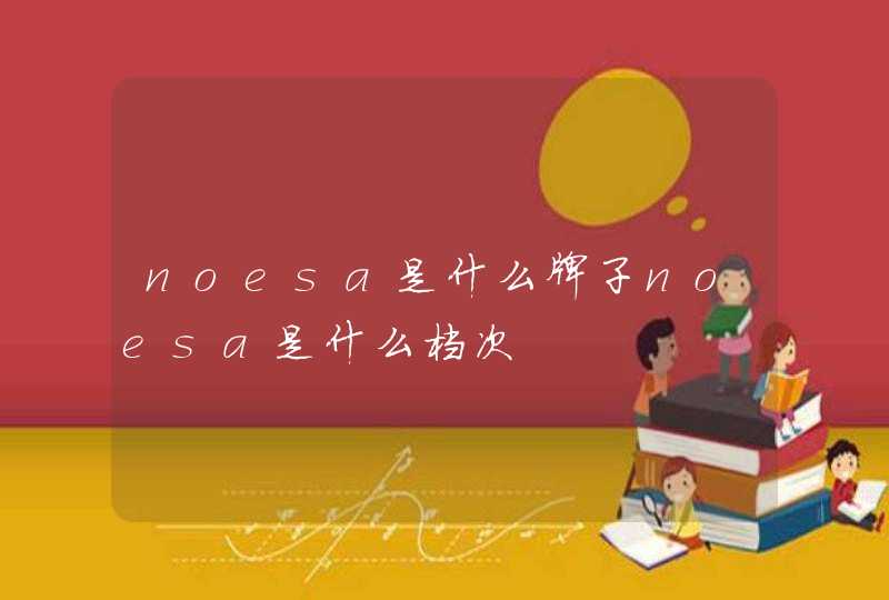 noesa是什么牌子noesa是什么档次,第1张