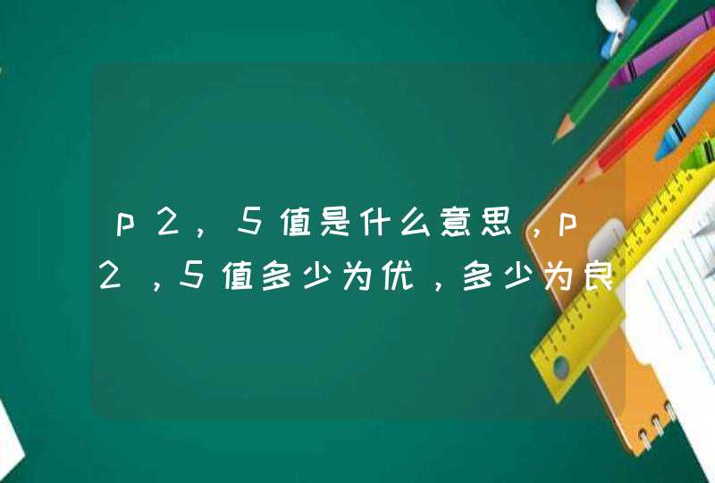 p2,5值是什么意思，p2，5值多少为优，多少为良,第1张