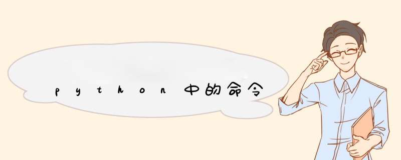 python中的命令,第1张