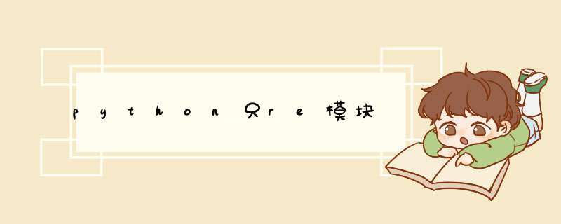 python只re模块,第1张
