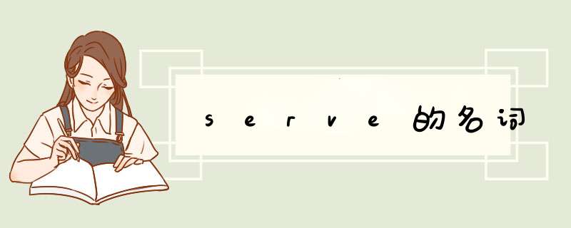 serve的名词,第1张