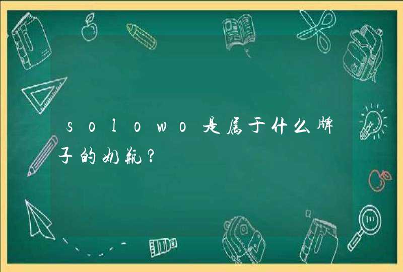 solowo是属于什么牌子的奶瓶？,第1张