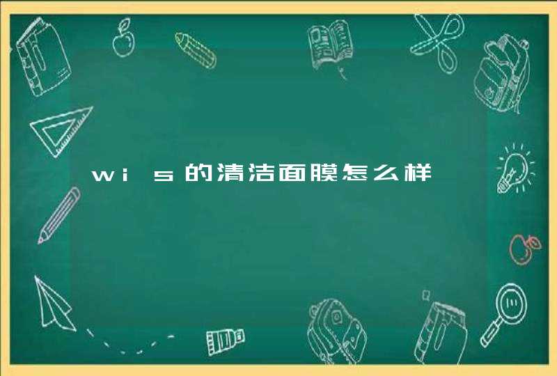 wis的清洁面膜怎么样,第1张