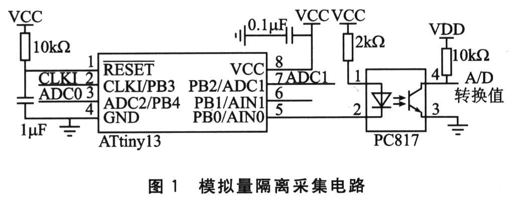 基于ATtiny13的模拟量隔离采集,第2张 基于ATtiny13的模拟量隔离采集,第2张