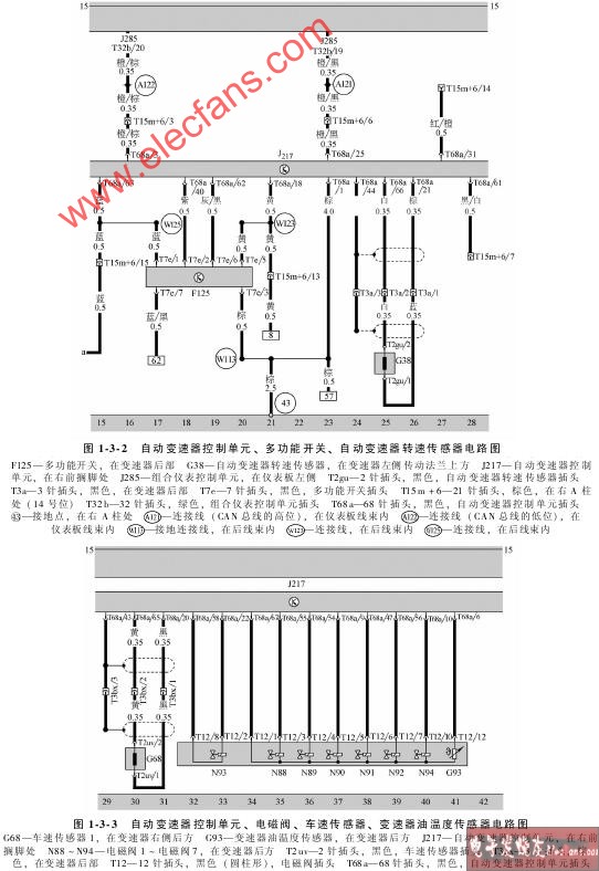 AG4自动变速器电路图,第3张