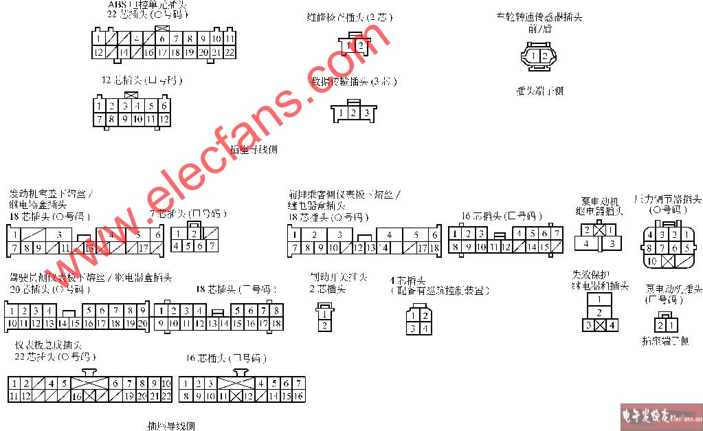 广州本国雅阁2L2.3L轿车ABS电路图,第3张