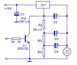频率可调的闪光灯电路图,第2张