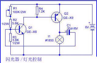 频率可调的闪光灯电路图,第3张