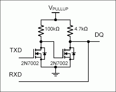 Using a UART to Implement a 1-,Figure 2a. Discrete open-drain buffer.,第3张