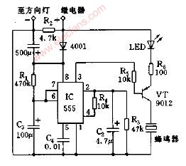 关灯提醒器电路图,第2张