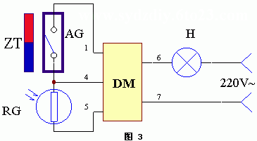 磁控、触控、光控、线控电路图工作原理,磁控电路,第2张