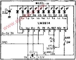 可代替模拟表头的10点阵LED显示器,第2张 可代替模拟表头的10点阵LED显示器,第2张