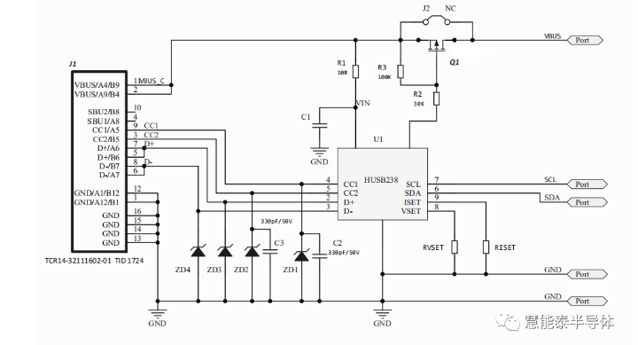 User Guide for the HUSB238 USB PD Sink Reference Design Board,o4YBAGA0YOCAFeZAAADugT6QJok966.png,第10张