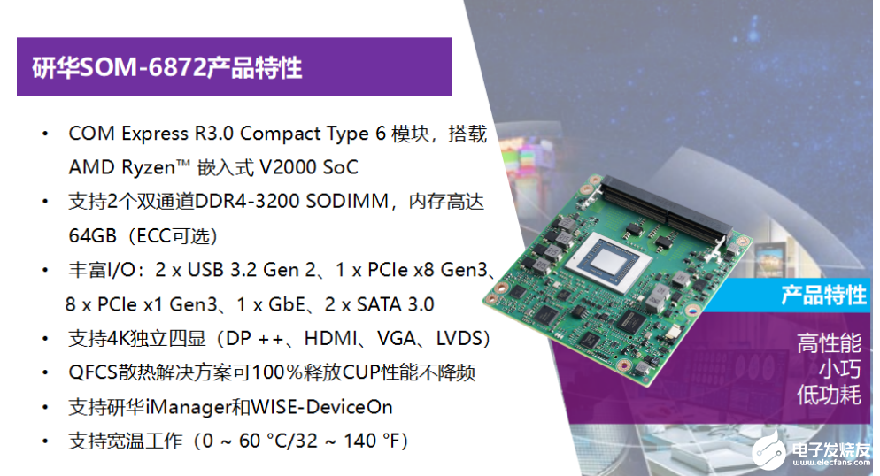 研华推出COMe Compact模块SOM-6872,搭载AMD Ryzen V2000 SoC,兼顾高性能、小尺寸、低功耗,第4张 研华推出COMe Compact模块SOM-6872,搭载AMD Ryzen V2000 SoC,兼顾高性能、小尺寸、低功耗,poYBAGGLThSAaeiuAAYMiRg2kRE916.png,第4张
