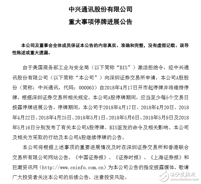 BIS激活拒绝令 中兴通讯停牌,第2张 BIS激活拒绝令 中兴通讯停牌,BIS激活拒绝令 中兴通讯停牌,第2张