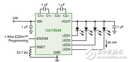 安森美低压便携及中等电压LED通用照明方案,电荷泵拓扑,第3张