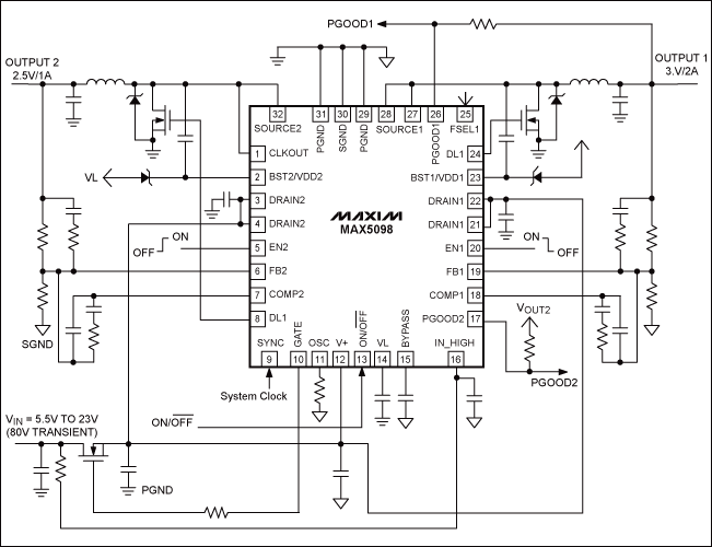 DS1875 Trends in High-Performa,Figure 8. The MAX5098/MAX5099 withstand 80V load-dump and operate to less than 6V cold crank.,第9张