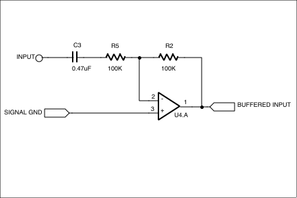 数字控制移相-Digitally Control Phase,第8张 数字控制移相-Digitally Control Phase,Figure 4. The input stage to the phase shifter provides a buffered, AC coupled signal.,第8张