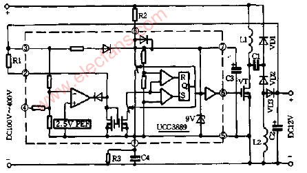 UCC3889典型应用电路图,第2张
