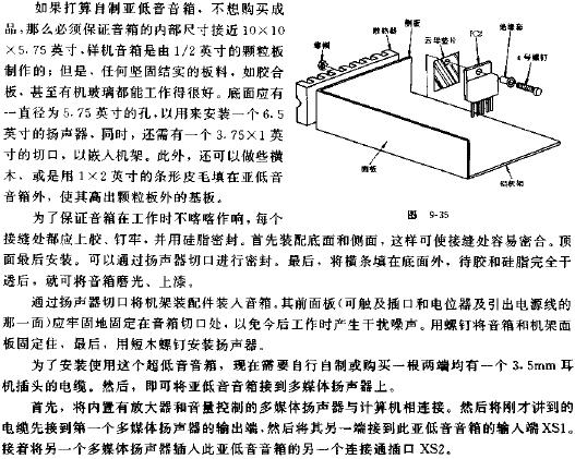 多媒体超低音有源音箱的制作,第5张